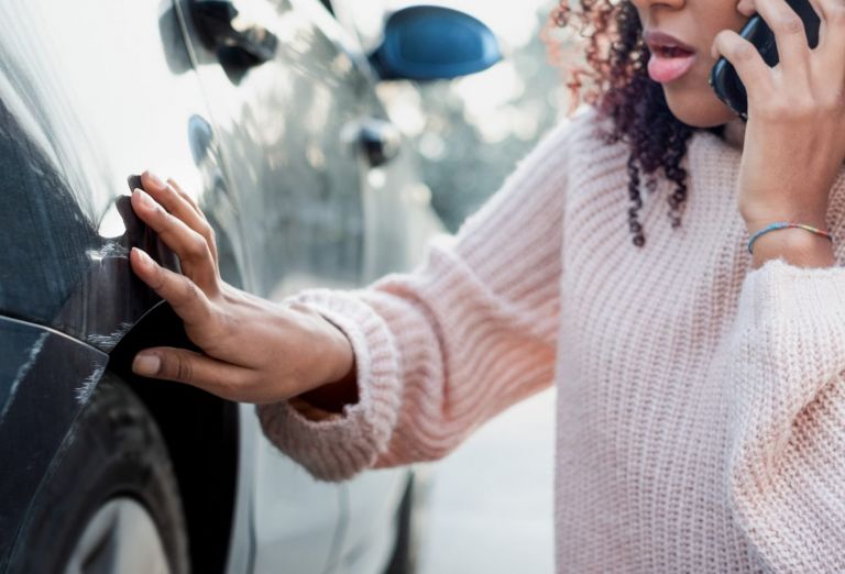 in case of an accident with your rental car